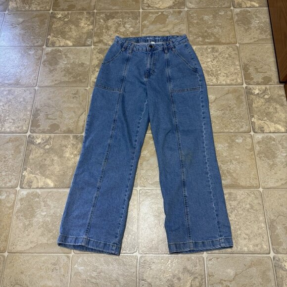 Women's On 34th High Rise Wide Leg Denim Jeans - Size 6 - Picture 1 of 5